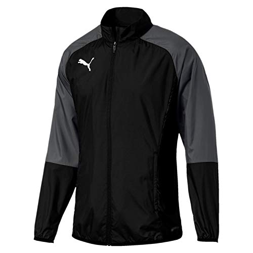 PUMA Herren Cup Sideline Woven JKT Core Trainingsjacke, Black-Asphalt, S von PUMA