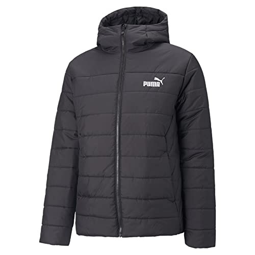 PUMA Herren ESS Hooded Padded Jacket Gepolsterte Jacke, Schwarz, XXL von PUMA