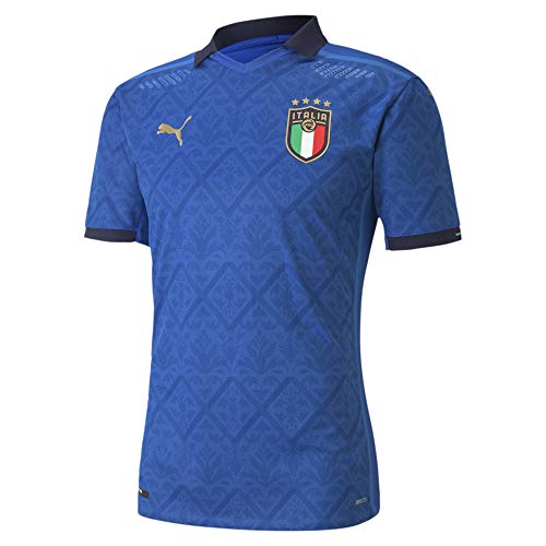 PUMA Herren FIGC Home Shirt Authentic Trikot, Team Power Blue-Peacoat, XL von PUMA