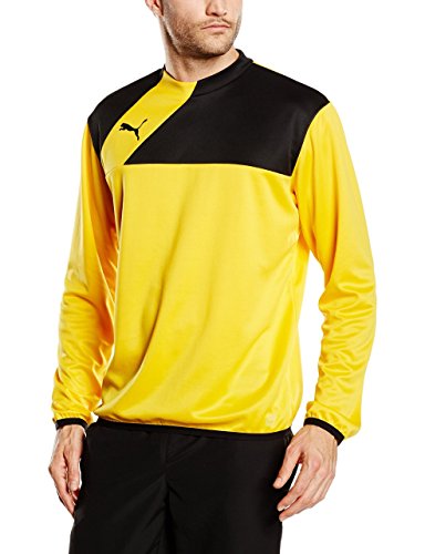 PUMA Herren Sweatshirt Esquadra Training Sweat, Team Yellow-Black, S von PUMA