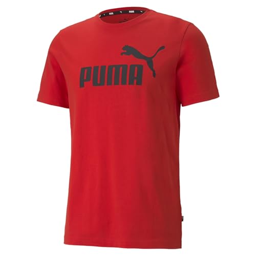 PUMA Herren Ess Logo Tee T-shirt, Rot (High Risk Red), M EU von PUMA