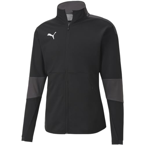 PUMA Herren teamFINAL 21 Sideline Jacket Trainingsjacke, Black-Asphalt, XL von PUMA