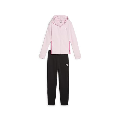 PUMA Mädchen Hooded Sweat Suit Cl Trainingsanzug, Whisp Of Pink, 176 EU von PUMA
