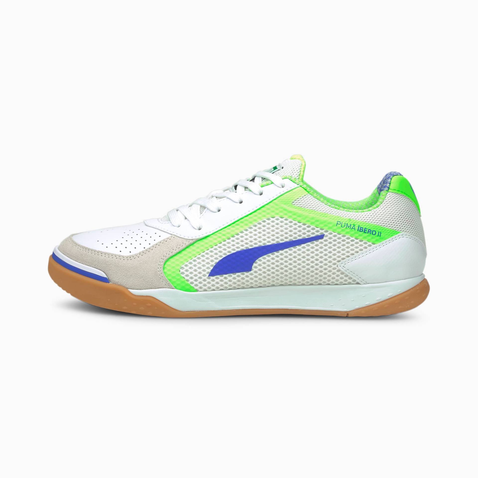PUMA IBERO II Futsal Schuhe Für Herren | Mit Aucun | Weiß/Blau/Grün | Größe: 40 von PUMA