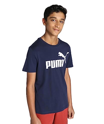 PUMA Jungen Logo Tee B Hemd, Peacoat, 152 EU von PUMA