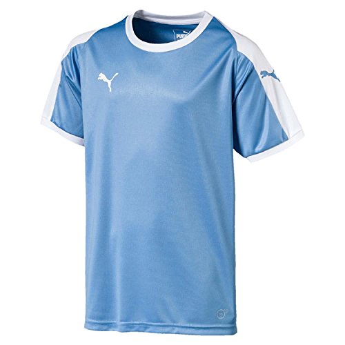 PUMA Kinder LIGA Jersey Jr, Silver Lake Blue White, 176 von PUMA