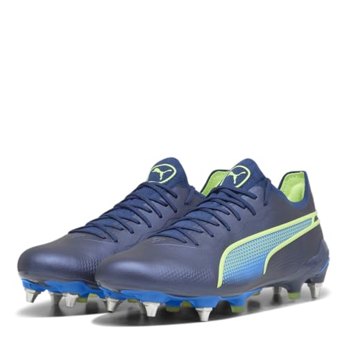 PUMA King Ultimate MxSG Fußballschuh Herren blau/grün, 8 UK - 42 EU von PUMA