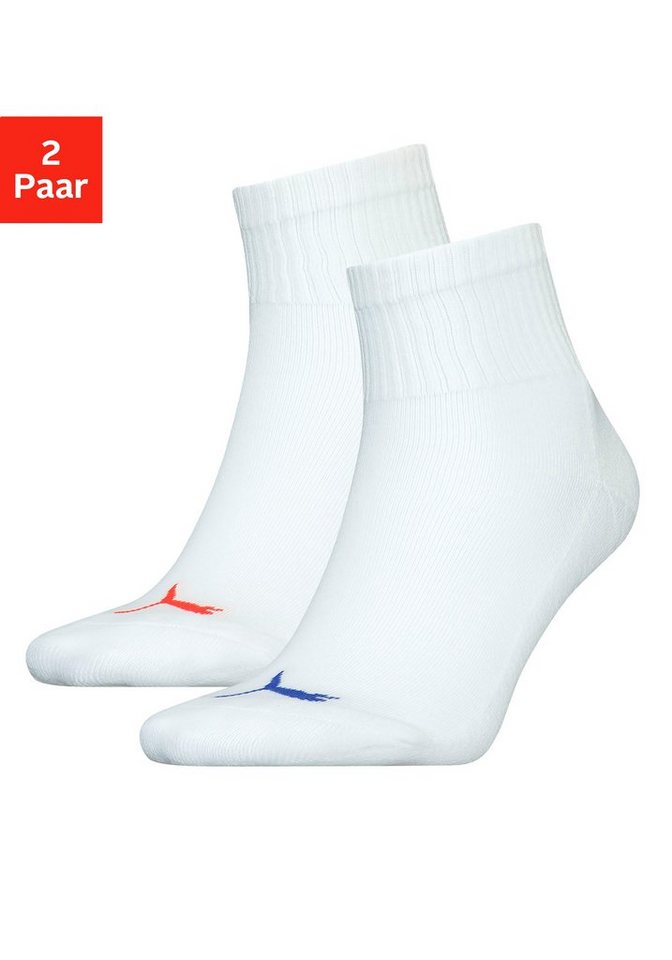 PUMA Kurzsocken (2-Paar) mit auffälligem Puma Branding von PUMA