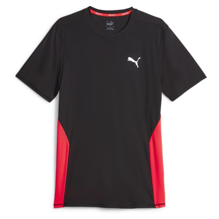 PUMA Lauf T-Shirt Run Favorite - Schwarz/Rot von PUMA