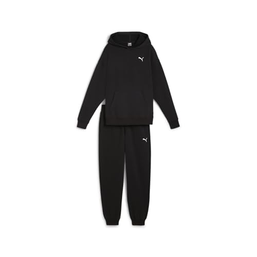 PUMA Loungewear Suit FL, Damen Trainingsanzug, PUMA Black, 683091 XS von PUMA