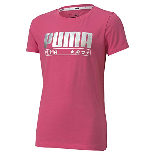 PUMA Alpha Tee G T-Shirt für Mädchen L Rosa von PUMA