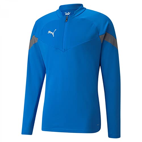 PUMA Men's TEAMFINAL Sweatshirt, Blau/Silber, XL von PUMA