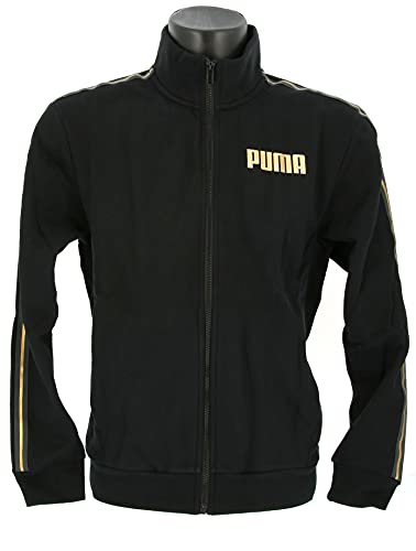 PUMA Metallic Nights Full-Zip Sweatshirt für Herren L Schwarz von PUMA