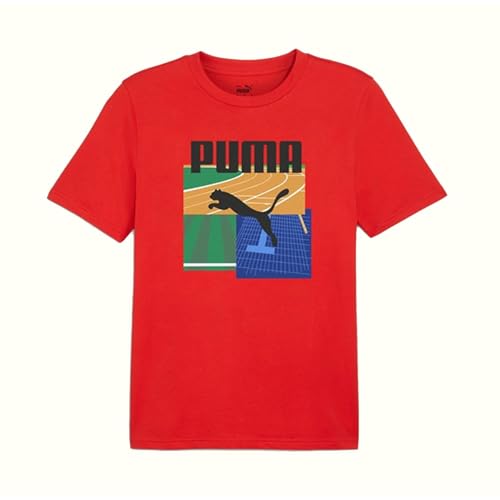 PUMA T-Shirt Graphics Summer Herren T-Shirt M/C Rot S von PUMA