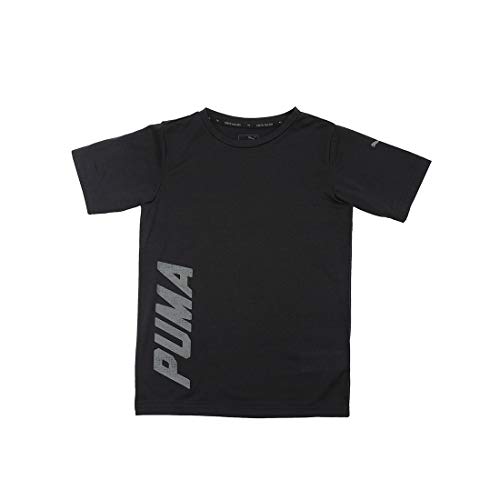 PUMA Tech Tee T-Shirt für Kinder, Kinder, T-Shirt, 594998 01, Schwarz, 6 ans (Taille Fabricant : 116) von PUMA