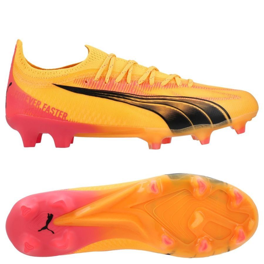 PUMA Ultra Ultimate FG/AG Forever Faster - Sun Stream/Schwarz/Sunset Glow Damen von PUMA