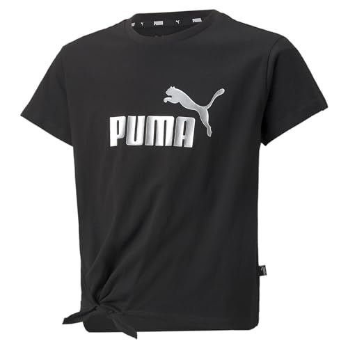 PUMA Unisex Baby Ess+ Logo Knotted Tee G T Shirt, Schwarz, 110 EU von PUMA