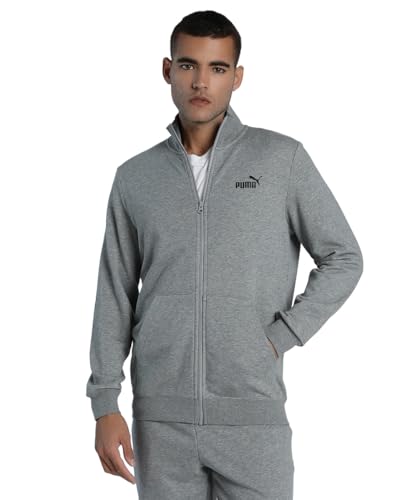 PUMA Unisex ESS No. 1 Logo Track Jacket TR Trainingsjacken, Medium Gray Heather, M von PUMA