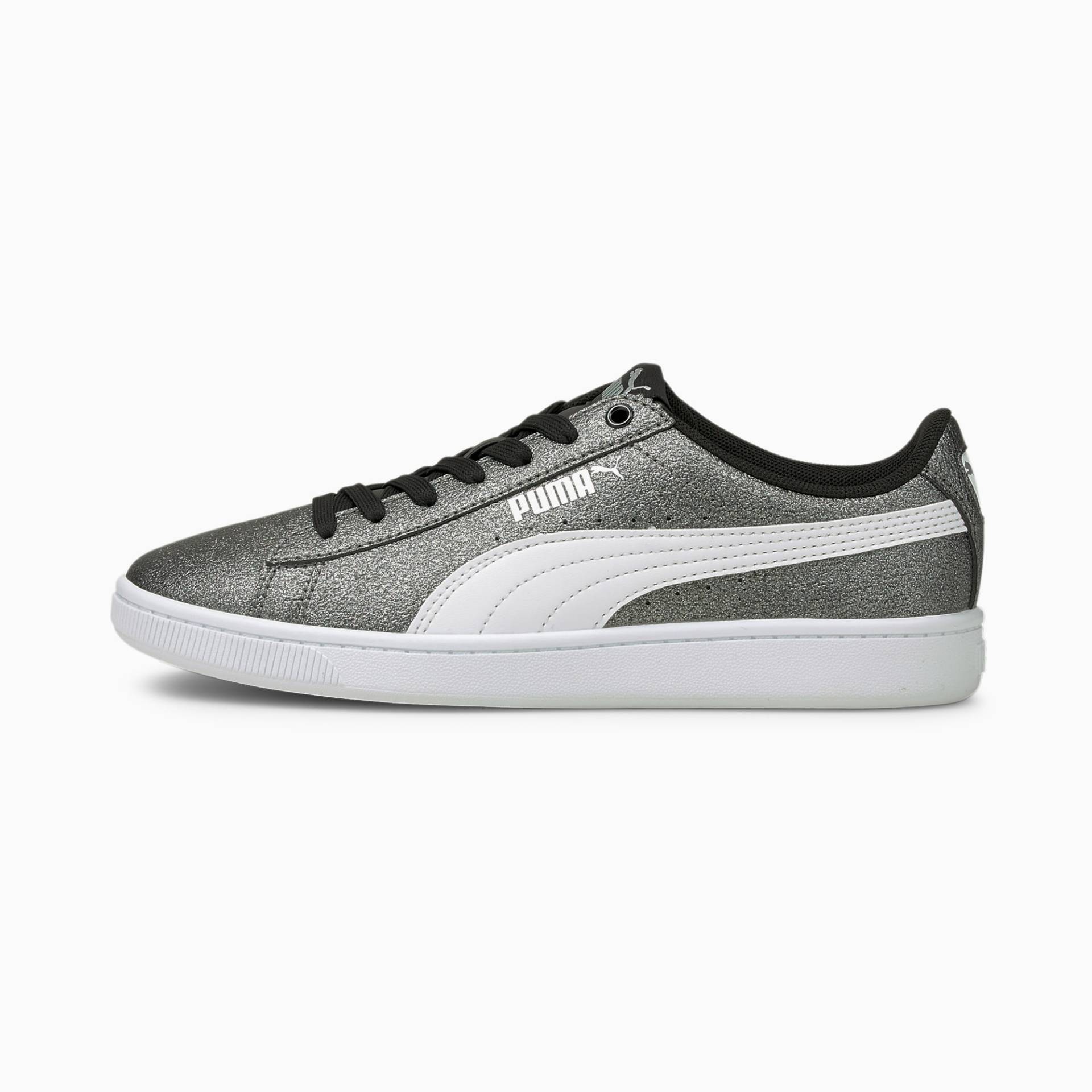 PUMA Vikky v2 Glitz 2 Jugend Sneaker Schuhe Für Kinder | Mit Aucun | Silber/Schwarz/Weiß | Größe: 38 von PUMA