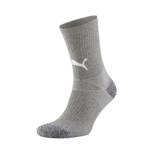 PUMA teamLIGA Training Socken Herren grau weiß Gr 4 (43-46) von PUMA