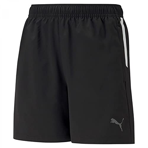 PUMA unisex-kinder Shorts, Puma Black-Puma White, 140 von PUMA