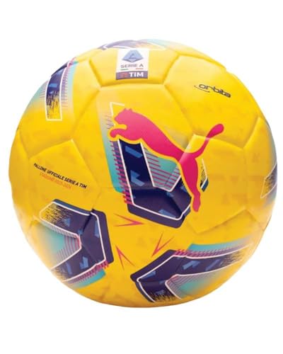 Puma 084116-02 Orbita Serie A HYB Soccer Ball Unisex Yellow Größe 5 von PUMA
