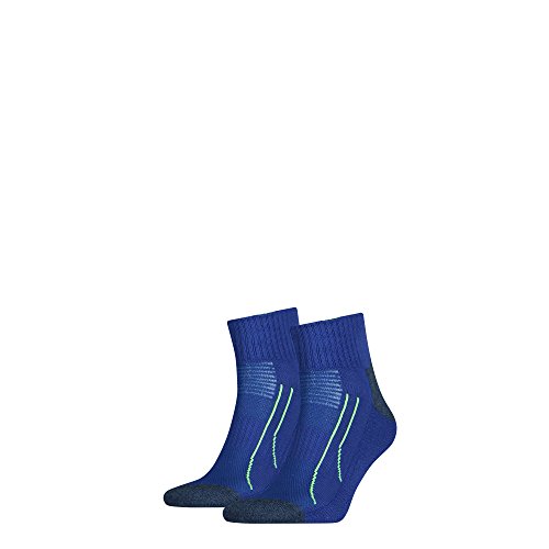 Puma Damen Sportsocken Performance Train, 2er Pack, Blau, 43/46 von PUMA