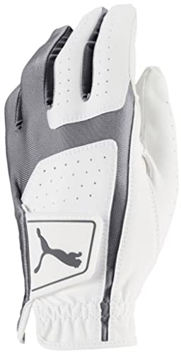PUMA Golf 2018 Flexlite Herren-Golfhandschuh (hellweiß-leiser Farbton, Medium, Linke Hand) von PUMA