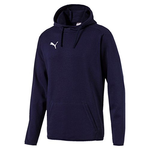 Puma Herren LIGA Casuals, Kapuzenpullover, blau(Peacoat-Puma White), S von PUMA