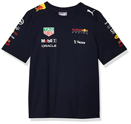 Red Bull Racing - Offizielle Formel 1 Merchandise Kollektion - Kinder 2022 Team T-Shirt - Dunkelblau - Größe 104 von Fuel For Fans