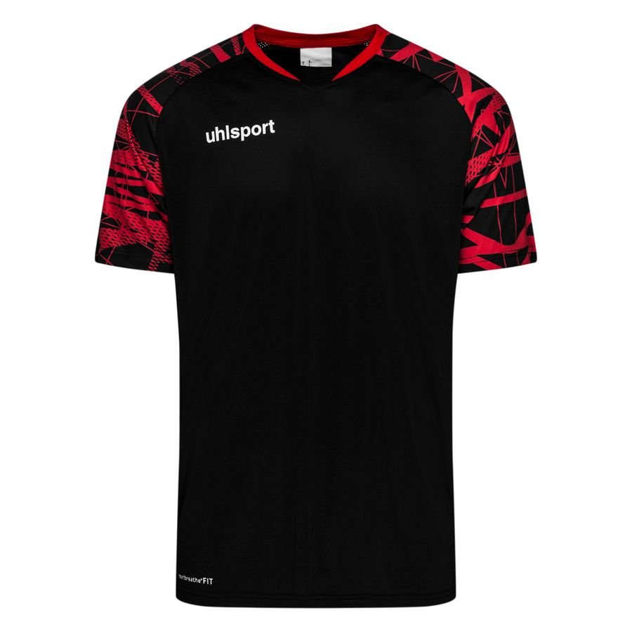 Uhlsport Training T-shirt Goal 25 Hyperred - Schwarz/rot, Größe Small von Uhlsport