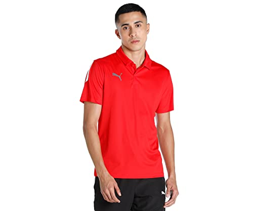 PUMA Herren Teamliga Sideline Polo Shirt, Rot, XXL von PUMA