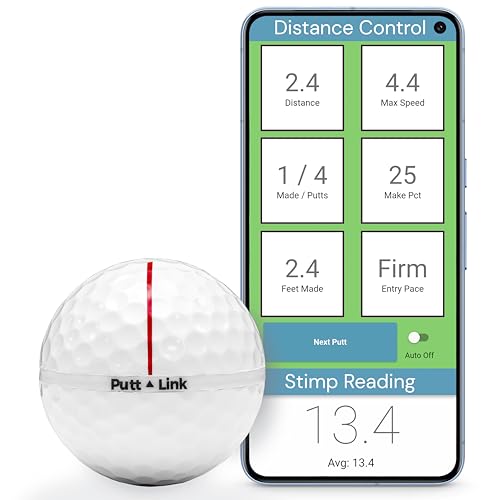 PUTTLINK Smart Golfball Intelligenter Puttingball, weiß, Einheitsgröße von PUTTLINK