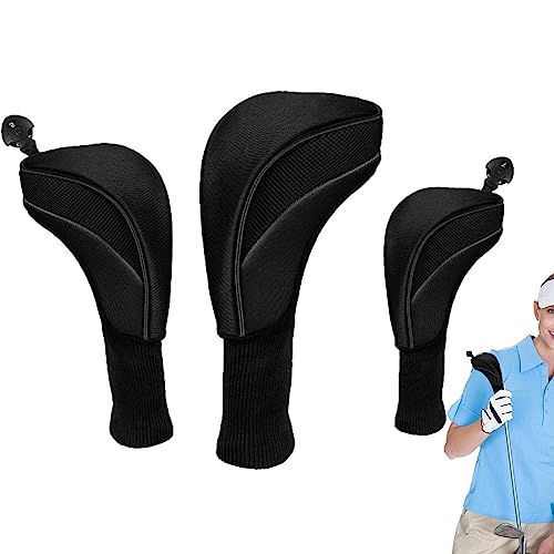 Pacienjo Putter-Abdeckungen für Golfschläger – Kopfbedeckung für Golfschläger, tragbarer Schutz für Golfschläger mit Verschluss für Anfänger und Jugendliche von Pacienjo