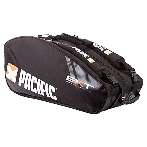 Pacific BXT Pro Racquet Bag 2XL (Thermo) Schlägertasche, Schwarz, 68 x 40 x 20 cm von Pacific