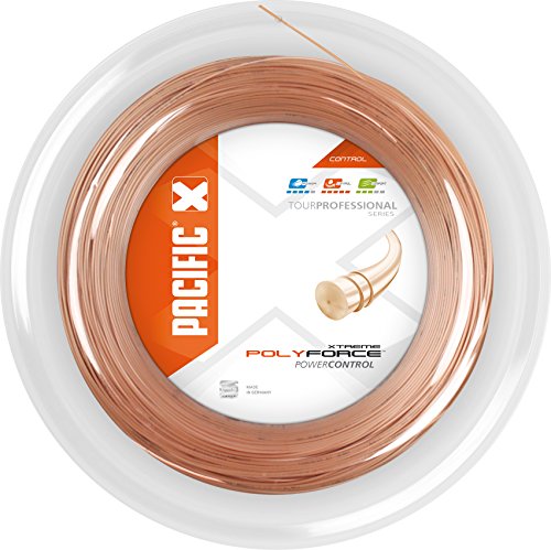 pacific Tennissaite Poly Force Xtreme - 200m-Rolle, light-orange, 1.25mm/16L, PC-2076.74.50 von Pacific