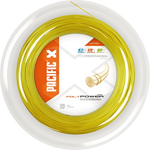 pacific Tennissaite Poly Power PRO - 200m-Rolle, gelb, 1.20mm/17, PC-2056.74.40 von Pacific