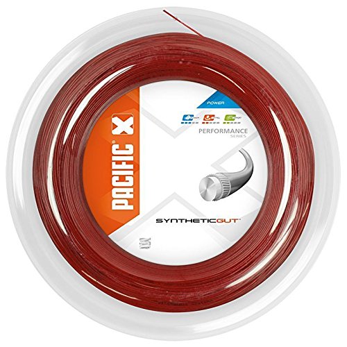 pacific Tennissaite Synthetic Gut - 200m-Rolle, rot, 1.30mm/16, PC-2284.74.24 von Pacific