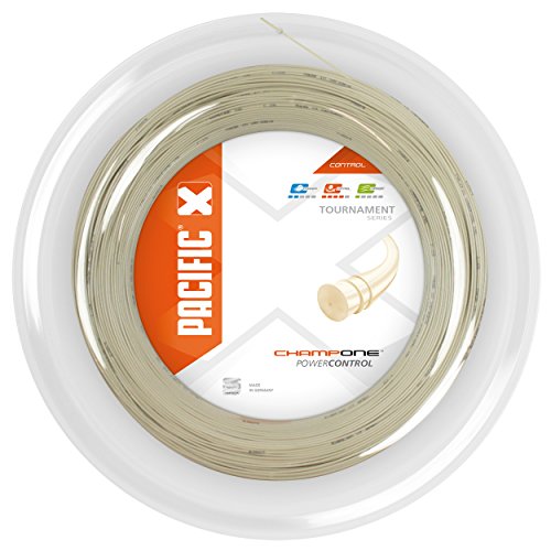 Pacific Unisex – Erwachsene Champ One 200m Off-White 1,3 mm Tennis-Saite, gebrochenes weiß-beige von Pacific