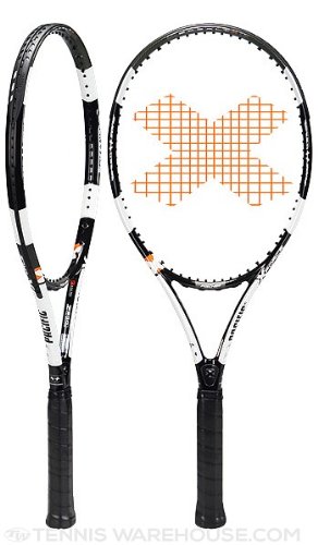 pacific Tennisschläger X FORCE - bespannt mit Hülle, schwarz / Weiß, 3: (4 3/8), PC-0067.03.11 von Pacific