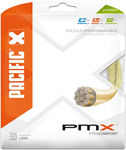pacific Tennissaite PMX - 12.20m-Garnitur, natur, 1.28mm/16L, PC-2115.00.00 von Pacific