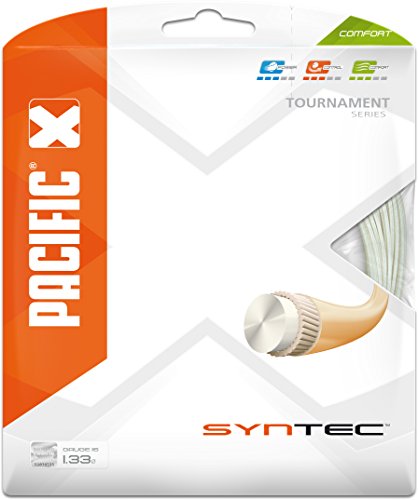 pacific Tennissaite Syntec - 12.20m-Garnitur, Weiß, 1.33mm/16, PC-2260.00.11 von Pacific