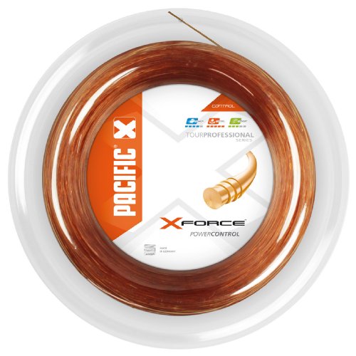 pacific Tennissaite X FORCE - 220m-Rolle, transparent-orange, 1.29mm/16L, PC-2092.74.50 von Pacific