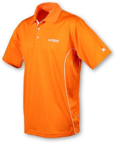 pacific Textilien X4 Team Polo Dry-Feel, orange/ weiss/ marinenblau, S, PC-7763.15.41 von Pacific