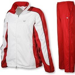 pacific Textilien X4 Team Tracksuit Dry-Feel, weiss/ rot, XS, PC-7616.13.24 von Pacific