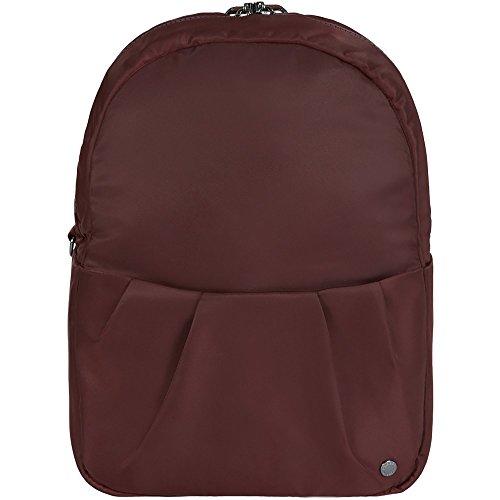 Pacsafe Citysafe CX Convertible Backpack, verwandelbarer Rucksack, Umhängetasche mit Diebstahlschutz, Weinrot/Merlot von Pacsafe