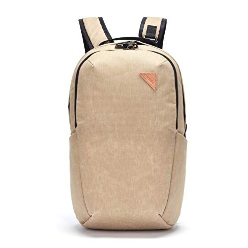 Pacsafe Unisex-Erwachsene Vibe 25 Anti-Theft Backpack Rucksack mit Sicherheitstechnologie 25 Liter, Sand/Coyote von Pacsafe