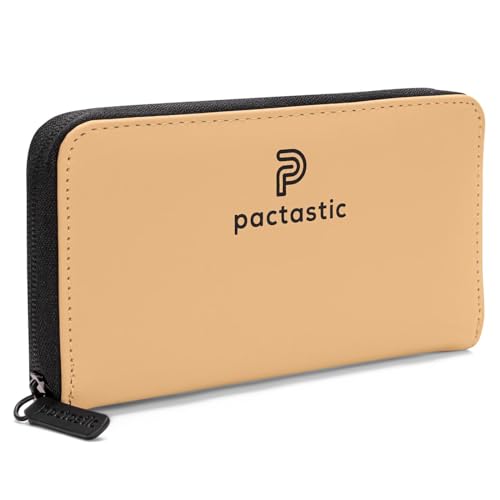 Pactastic Geldbeutel mit 12 Kartenfächer & einem Münzfach | 130 Gramm leichtes Portemonnaie für Karten & Bargeld aus wasserabweisendem veganen Tech-Material | 20 x 10 x 2,5 cm von Pactastic