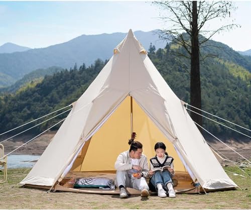 Leichtes Tipi-Campingzelt, Pyramidenzelt Für Bergsteigen, Wandern, Camping, 5–8 Personen, Familiencamping, Tipi-Zelt von PacuM