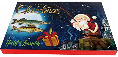 Paladin Adventskalender Hecht/Zander - Angelkalender für Raubfischangler, Kalender für Spinnfischer, Weihnachtskalender für Angler von Paladin